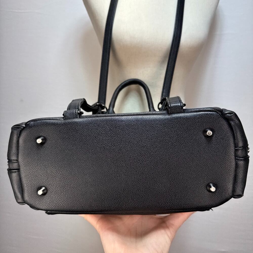 Ayla & Co Mini Bag Black Transitional Minimal Diaper Bag Backpack Vegan Leather - Picture 9 of 14